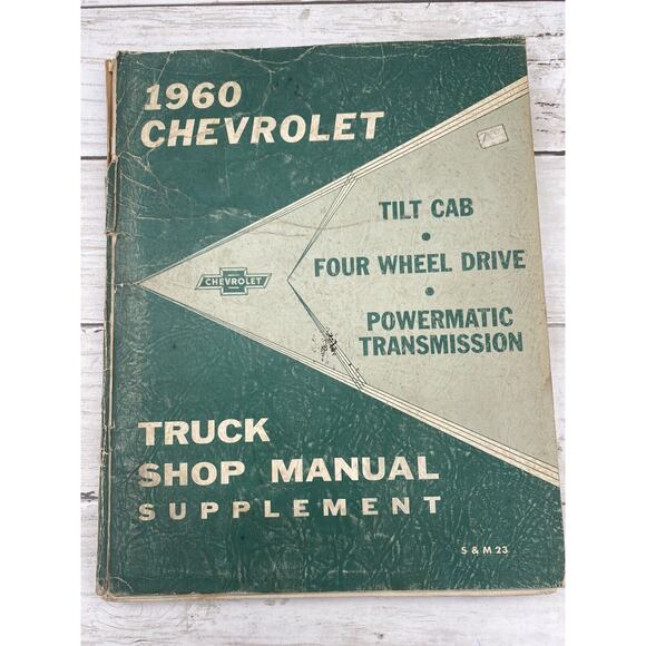 Other - 1960 Chevrolet Truck Shop Manual Supplement Tilt Cab Four Wheel Drive Power Tran